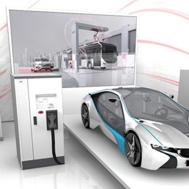 ABB julkisti 350 kW sähköautojen pikalaturin Hannoverin messuilla